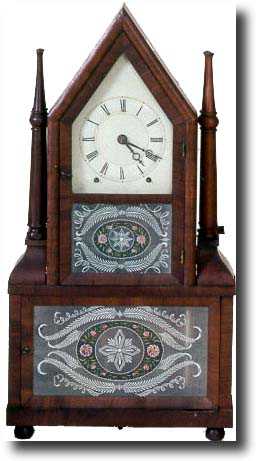 RARE MINIATURE E.O. GOODWIN EMPIRE SHELF CLOCK (Bristol CT c. 1840) — Antique Clocks Price Guide