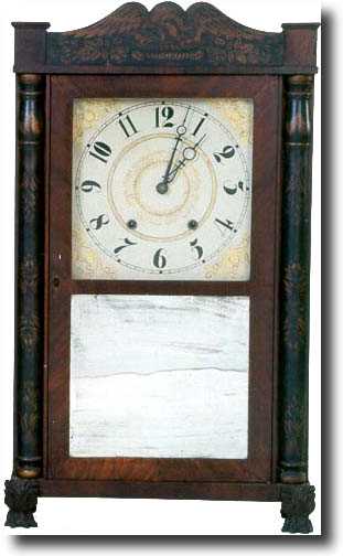 ELI TERRY & SON SHELF CLOCK (Plymouth, CT c. 1830) — Antique Clocks Price Guide