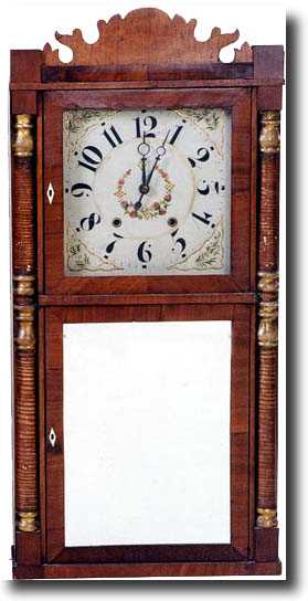 JOHN HUNT SHELF CLOCK (Bristol, CT c. 1840) — Antique Clocks Price Guide