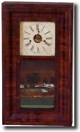J.C. BROWN OGEE SHELF CLOCK (Forestville, CT c. 1850) — Antique Clocks Price Guide
