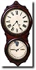 SETH THOMAS DOUBLE DIAL CALENDAR WALL CLOCK (Thomaston, CT c. 1850)