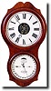 ITHACA DOUBLE DIAL WALL CALENDAR CLOCK (Ithaca, NY c. 1870)