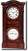 SETH THOMAS DOUBLE DIAL CALENDAR SHELF CLOCK (c. 1860)