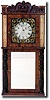 ASA MUNGER SHELF CLOCK (Auburn, NY c. 1830)