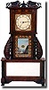 EXTREMELY RARE, MONUMENTAL, NY SHELF CLOCK (C. Platt, NY c. 1823)