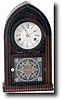 RARE J.C. BROWN MINIATURE RIPPLE BEEHIVE CLOCK (Forestville, CT c. 1840