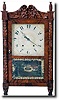 RILEY WHITING SHELF CLOCK (Winchester, CT c. 1830)
