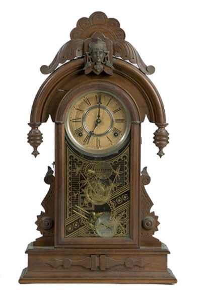 Baltic Walnut Shelf Clock by Kroeber Clock Co., — Antique Clocks Price Guide