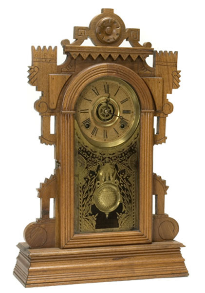 Walnut Eastlake Style Shelf Clock Made By Terry Clock Co., — Antique Clocks Price Guide