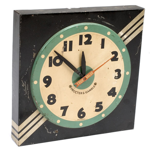 Procter & Gamble True Value Electric Wall Clock, — Antique Clocks Price Guide