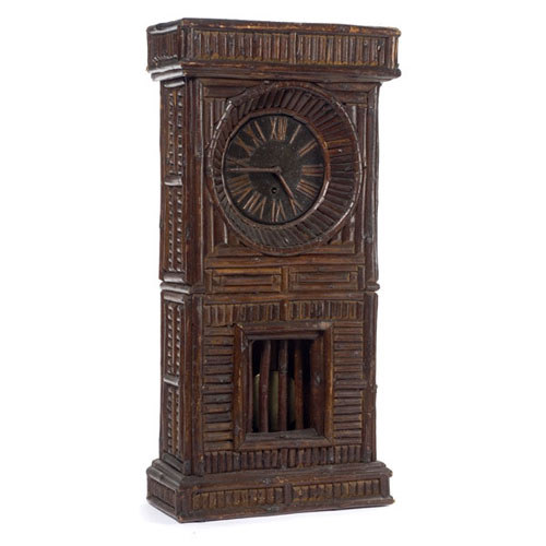 Adirondack Shelf Clock, — Antique Clocks Price Guide