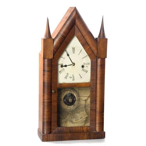 Ansonia Retailed Terry & Andrews Steeple Clock, — Antique Clocks Price Guide