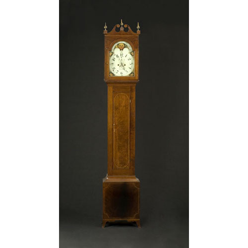 Virginia Tall Case Clock, signed P. Henneberger, — Antique Clocks Price Guide