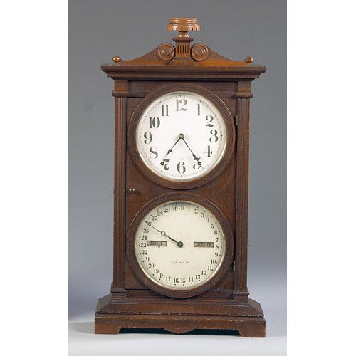 Seth Thomas Parlor Calendar No. 6 Walnut Shelf Clock, — Antique Clocks Price Guide