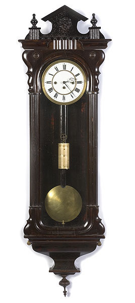 Art Nouveau-Style Vienna Regulator Clock, — Antique Clocks Price Guide