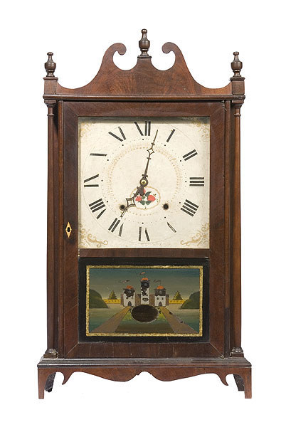 Seth Thomas Pillar & Scroll Clock with Patent Terry Movement, — Antique Clocks Price Guide