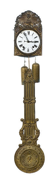 French Morbier Calendar Wall Clock, — Antique Clocks Price Guide
