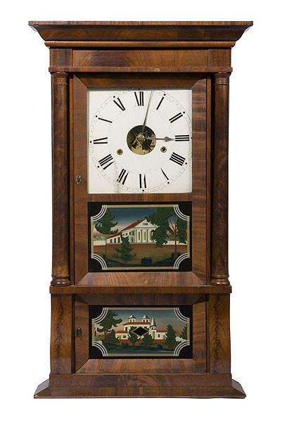 William Orton Prestons & Co. Triple Decker Full Column Clock, — Antique Clocks Price Guide