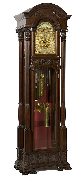 Bawo & Dotter No. 4 Mahogany Tall Case Clock, — Antique Clocks Price Guide