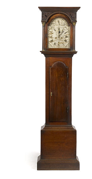 James Young, Perth Mahogany Tall Case Clock, ca 1800, — Antique Clocks Price Guide