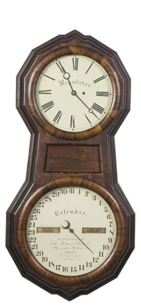 Seth Thomas Office Calendar No. 1 Wall Clock, — Antique Clocks Price Guide