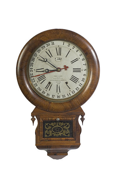 Ansonia Brass & Copper Co. Rosewood Drop Regulator Calendar Clock, — Antique Clocks Price Guide