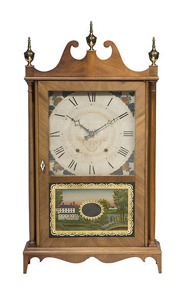 Seth Thomas Wooden Works Pillar & Scroll Clock, — Antique Clocks Price Guide