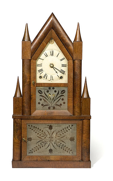 Terry & Andrews Double Steeple Shelf Clock, — Antique Clocks Price Guide