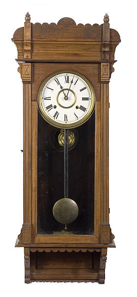 Garland, Terry Walnut Regulator Clock, — Antique Clocks Price Guide