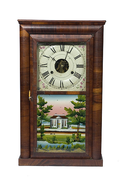 Scarce Terry & Andrew Mahogany Shelf Clock, — Antique Clocks Price Guide