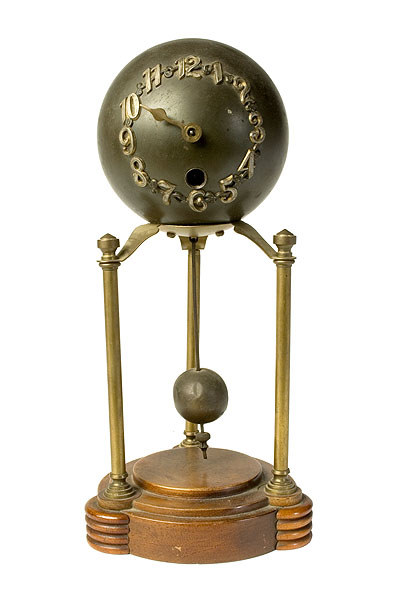 United States Clock Co. Rotating Sphere Novelty Clock, — Antique Clocks Price Guide