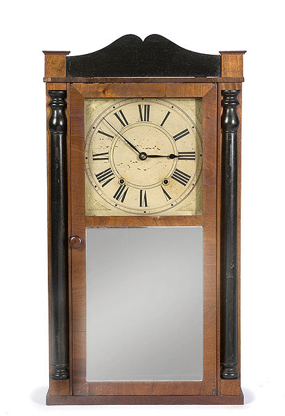 Henry Smith, Plymouth, Ct. Wooden Works Shelf Clock, — Antique Clocks Price Guide