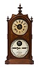 Ithaca Calendar Clock Co. Double Dial Shelf Clock,