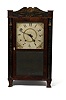 E. Terry & Sons Wooden Works Half Column Shelf Clock,