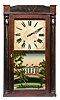 Eli Terry Jr. Half-Column Wooden Works Shelf Clock,