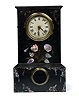 Scarce Terry & Andrew Mother of Pearl-Decorated Iron Case Clock,
