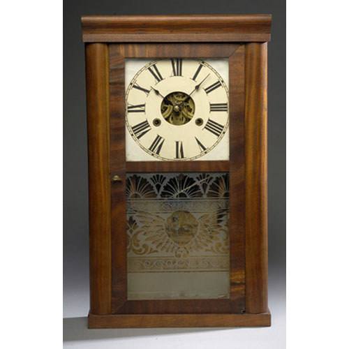 W. Blakesley and Co. Mahogany Half Column Shelf Clock, — Antique Clocks Price Guide