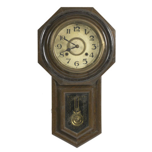 Octagonal Drop Regulator Clock, — Antique Clocks Price Guide