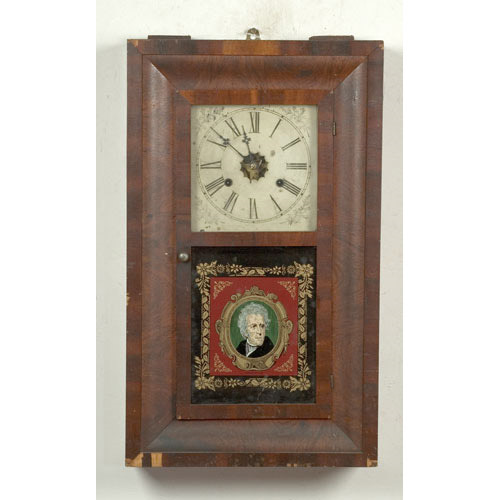 Welch Ogee Shelf Clock with Andrew Jackson Tablet, — Antique Clocks Price Guide