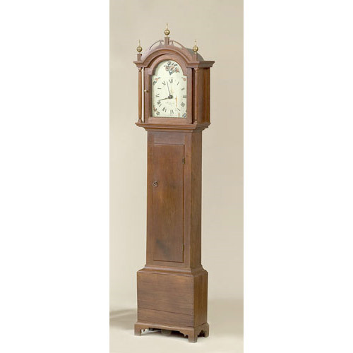 Fine A. Edwards Ashby, Massachusetts Cherry Tall Case Clock, — Antique Clocks Price Guide