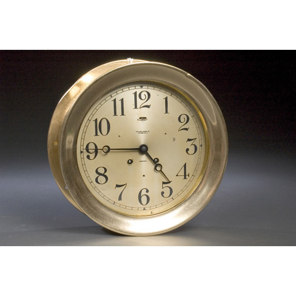 Chelsea Brass Ship's Bell Clock, — Antique Clocks Price Guide