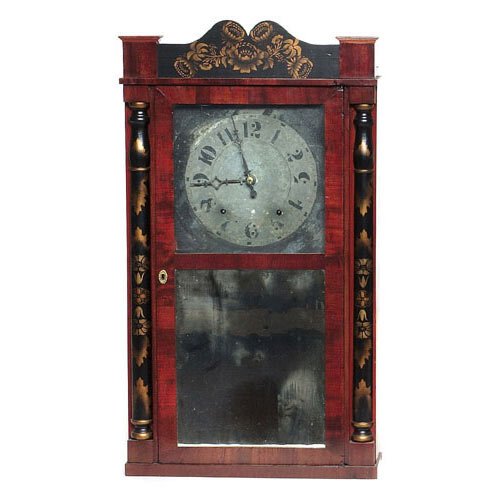 Pritchard and Spinning Dayton OH Shelf Clock 30-hour time and strike, — Antique Clocks Price Guide