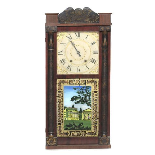 Scarce H. Blakeslee Cincinnati Ohio Shelf Clock, — Antique Clocks Price Guide