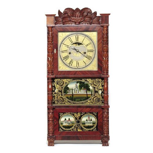 Barns Bartholomew & Co. Bristil Ct. Triple-Decker Shelf Clock, — Antique Clocks Price Guide