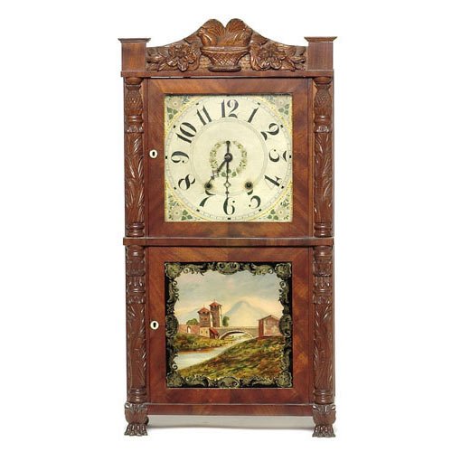 Hopkins & Alfred Harwinton Ct. Shelf Clock, — Antique Clocks Price Guide