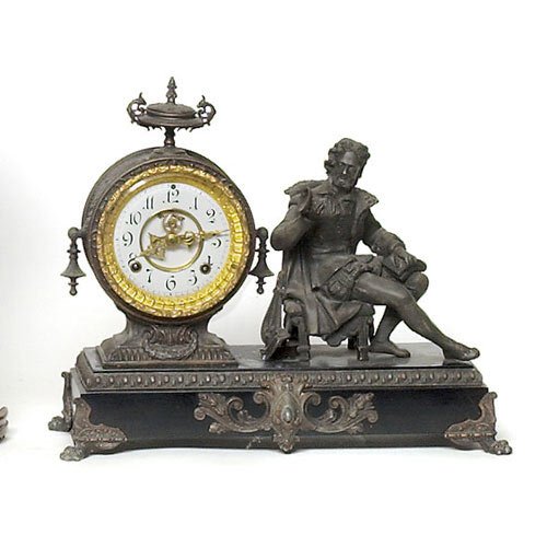 Ansonia Arion Figural Shelf Clock, — Antique Clocks Price Guide