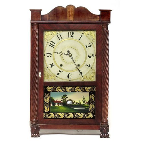 Chauncey Boardman & Joseph A. Wells Bristol Ct. Shelf Clock, — Antique Clocks Price Guide