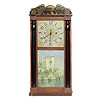 Luman Watson Shelf Clock with Eagle Stencil,
