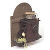 Luman Watson Cincinnati Ohio Tall Case Clock Works and Dial,