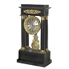 Gilt and Alabaster French Clock Under Dome,